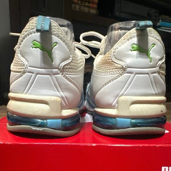 PUMA Voltaic II Mixup Womens Running sneakers size 9 white and blue #18244 - Picture 3 of 9